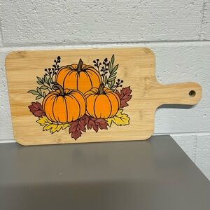 Pumpkin Design Wooden Cutting Board